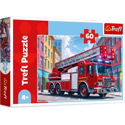 Trefl Пъзел Trefl от 60 части - Пожарна кола (17405)