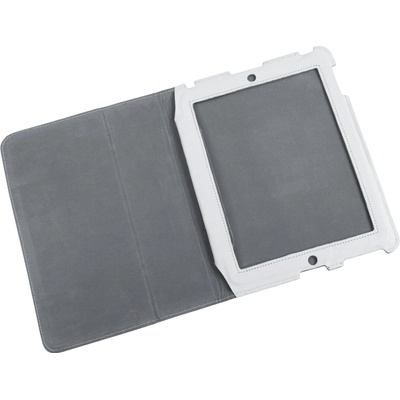 QUER kožené puzdro na Apple iPad 2 Biele L-KOM0446