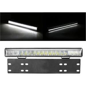  38см LED Лед Бар Със Стойка За Номер С Три Функции 55W, 4768lm, 12V - 24V E-Mark Подходящ За Автомобил, Бус, Камион, Сел