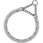 Ferplast Chrome CSS - Метален двуредов нашийник за кучета тип душач, 62 см