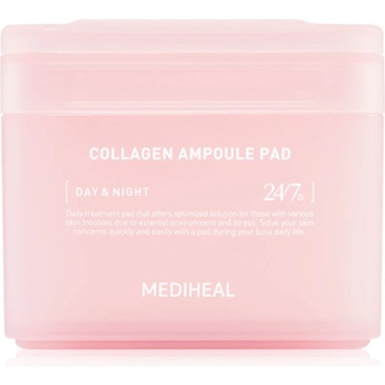 MEDIHEAL Collagen Ampoule Pad тонизиращи възглавнички за хидратиране и изпъване на кожата 100 бр
