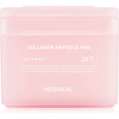 MEDIHEAL Collagen Ampoule Pad тонизиращи възглавнички за хидратиране и изпъване на кожата 100 бр