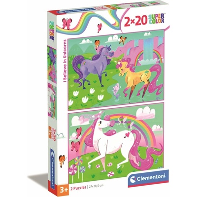 Clementoni I Believe in Unicorns 2 x 20 dielov