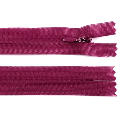 Stoklasa Spirálový zip skrytý No 3 délka 60 cm dederon Balení: 1 ks, Varianta: 640 Ibis Rose 640 Ibis Rose