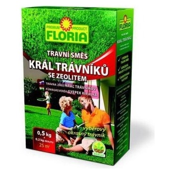 FLORIA Travní směs Král trávníků 0,5 kg + zeolit 200 g