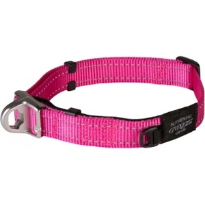 Rogz Safety Collar Quick Release Magnetic Collar Medium -Магнитен светлоотразителен нашийник за кучета 27 - 39 см. / 16 мм. розов