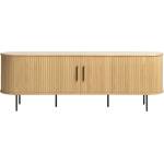 Unique Furniture Масичка за телевизор с дъбов декор в естествен цвят 56x180 cm Nola - Unique Furniture (48292782)