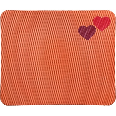 Vylen Barevná nástěnka se srdíčkem Tmavě oranžová 660 x 805 mm