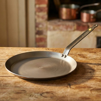 de Buyer Oceľová panvica na palacinky Mineral B Element 26 cm