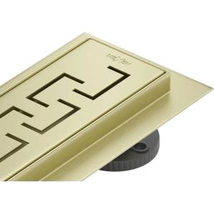 Mexen Flat M15 линеен сифон 90 cm, златисто четкан - 1A24090-15 (1A24090-15)