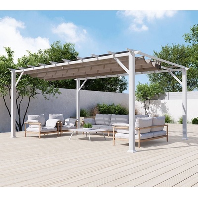 Paragon Outdoor Florence 1116 350 x 505 x 236 cm biela/svetlohnedá