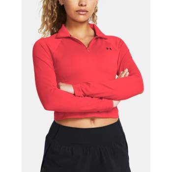 Under Armour Vanish Seamless 1/4 Zip Crop T-shirt Under Armour | Cherven | ЖЕНИ | XS