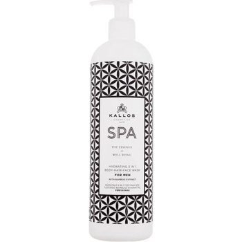 Kallos Cosmetics SPA For Men Hydrating 3 in 1 hydratačný sprchovací gél 3 v 1 500 ml