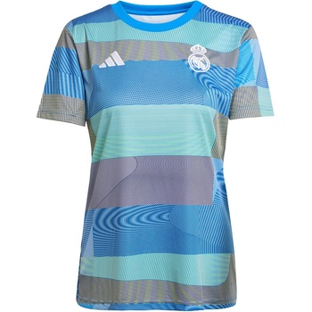 adidas Real Madrid Pre Match Shirt 2025 2026 Womens - Blue