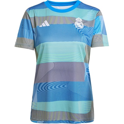 adidas Real Madrid Pre Match Shirt 2025 2026 Womens - Blue