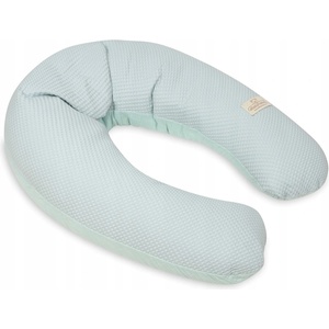 BabyMatex Възглавница за бременни и кърмене Baby Matex - Relax Prestige Muslin, светлосиня, 190 cm (5902675073134) - ozone