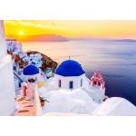 Enjoy - Puzzle Sunrise over Santorini, Greece - 1 000 piese