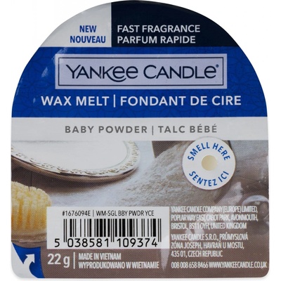 Yankee Candle vosk do aroma lampy Baby Powder 22 g – Zboží Dáma