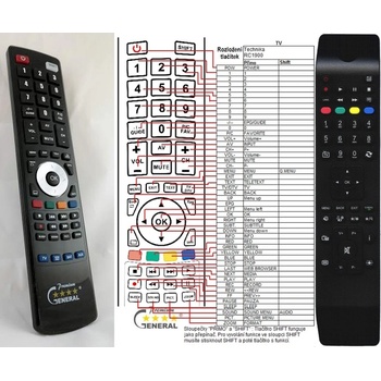GENERAL TECHNIKA RC4800 - съвместимо дистанционно управление на марката General (RC4800)
