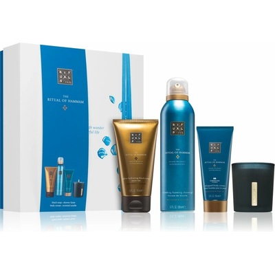 Rituals The Ritual of Hammam Gift Set M mýdlo 150 ml + pěna 200 ml + krém 100 ml + svíčka 140 g