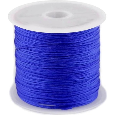 Šňurka na dozdobení účesu - polyester, 0,5mm, 25m Barva: královská modrá