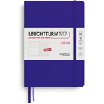 Leuchtturm1917 372705 Weekly Calendar & Notebook Dotted Medium (A5) 2026, Ink, English (372705)
