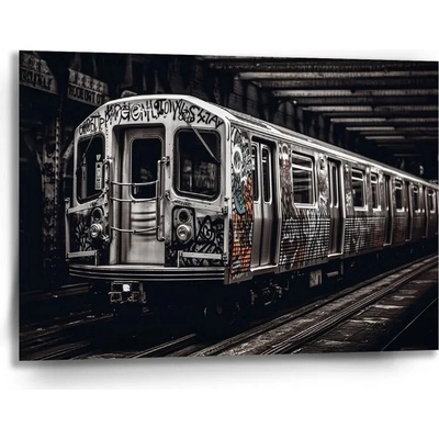 Sablio Obraz Mestské metro s graffiti - 90x60 cm