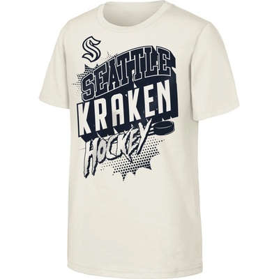 Outerstuff Seattle Kraken NHL Action Comics Ss Tee krémová