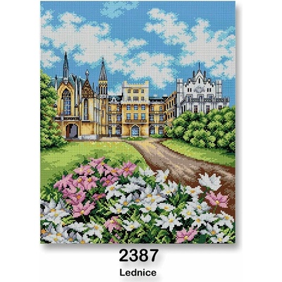 Předloha vyšívací 40 x 50 cm 2387 Zámek Lednice – Hledejceny.cz