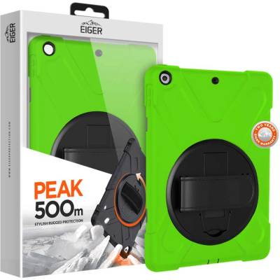 Eiger Peak 500m Case - удароустойчив хибриден кейс от най-висок клас за iPad 7 (2019), iPad 8 (2020) (зелен)