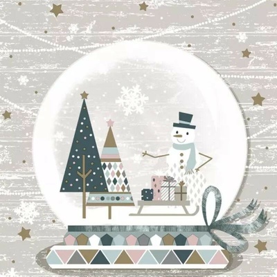 Daisy SDGW 018101 Snowman Glassball servítky 33x33cm 3V 20ks