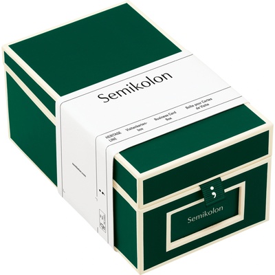 Semikolon Кутия за визитни картички Die Kante тъмнозелена (364117)