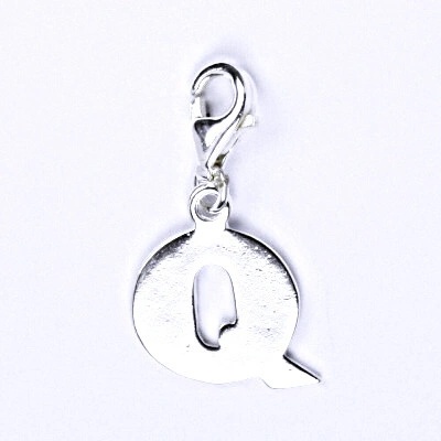 Čištín Stříbrný přívěšek písmenko Q na karabince, P 904