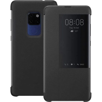 Image 1 of Huawei C-Hima Smart View Flip Cover - оригинален кожен калъф за Huawei Mate 20 (черен)