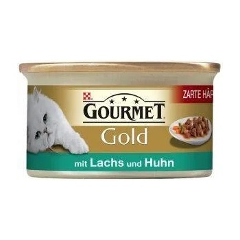 Image 1 of Purina Gourmet Gold мокра храна за котки хапки в сос с пиле и сьомга 85gr