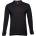 THCLOTHES Мъжка тениска с яка THC BERN - черна, дълъг ръкав, 100% памук, 210 g/m2 (61102091BL)