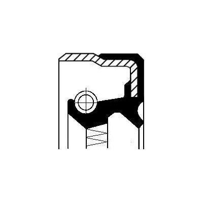 Těsnicí kroužek hřídele, náboj kola CORTECO 19020065B