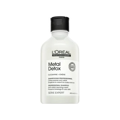 L'Oréal Série Expert Metal Detox Professional Shampoo Anti-metal Cleasing Cream čisticí šampon За блясък и защита на боядисаната коса 300 ml