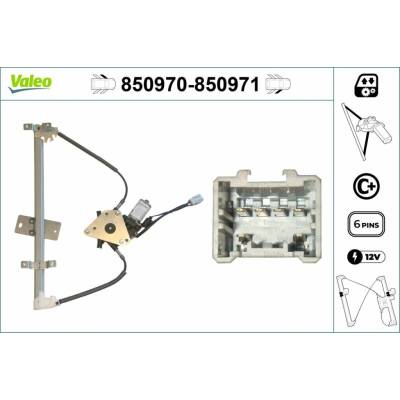 Mechanizmus zdvíhania okna VALEO 850970