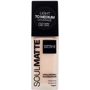 Gabriella Salvete SoulMatte dlhotrvajúci make-up s matným efektom 02 Ivory Cold 30 ml