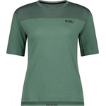 Mons Royale Дамска фланелка с къс ръкав за колоездене Mons Royale Women's Diversion Merino Bike Jersey S/S Cycling jersey - Thyme / Cypress (156-2458-0612)