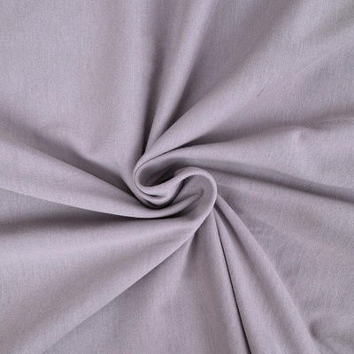 Tričkovina BIO Bavlna Washed 150g - Fialovo šedá