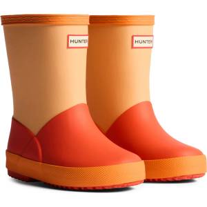Hunter Boots Детски гумени ботуши Hunter boots Kid's First Colour Block Insulated Boot Wellington boots - Summit Rise Peach / Aurora Orange / Lava Red - размер 2 (UK) (731-0271-0220)