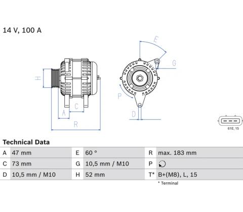 Alternátor BOSCH 0 986 080 920