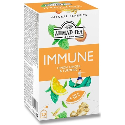 Ahmad Tea funkční čaj IMMUNE citron zázvor a kurkuma 20 x 1,5 g
