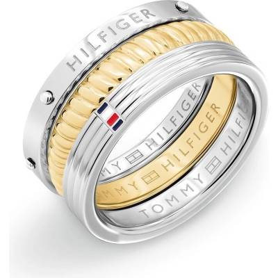 Tommy Hilfiger Fashion oceľový bicolor prsteň 2781063