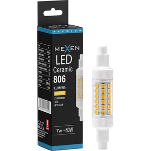 Mexen Vega LED крушка R7S, 7W, Топла - 3000K, 806 lm - L126-R7S-0730-01 (L126-R7S-0730-01)