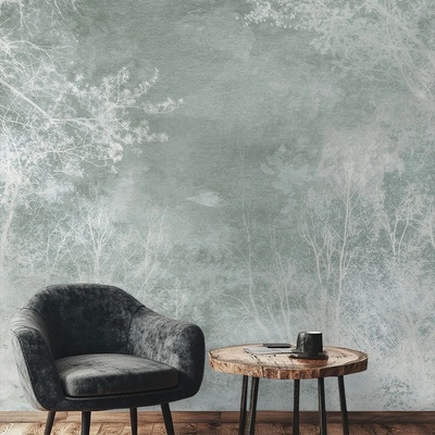 Art Gift Decor Фототапет Пастелна гора в зелено