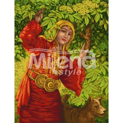 Milena Style Жена от Смилево - гоблен със схема конци dmc 1: 1