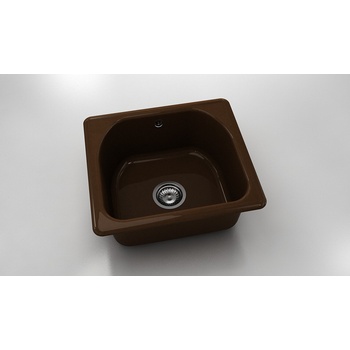 Image 1 of FAT Mивка Classic 207, Polymer marble, 17 Светло венге, с включен сифон